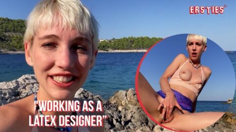 Estees - Cute Blonde Annika Takes Out Herself To See Herself